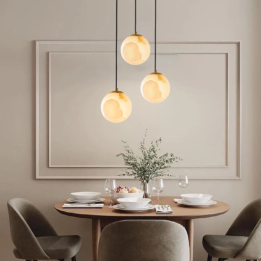 Moon Alabaster Pendant Lamp
