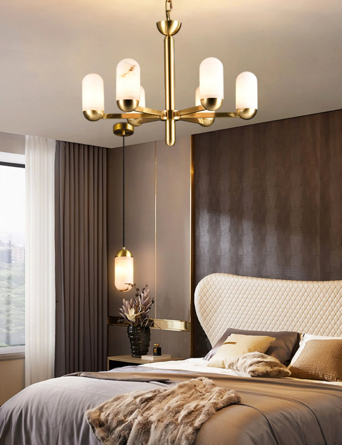 Moonshade Marble Chandelier