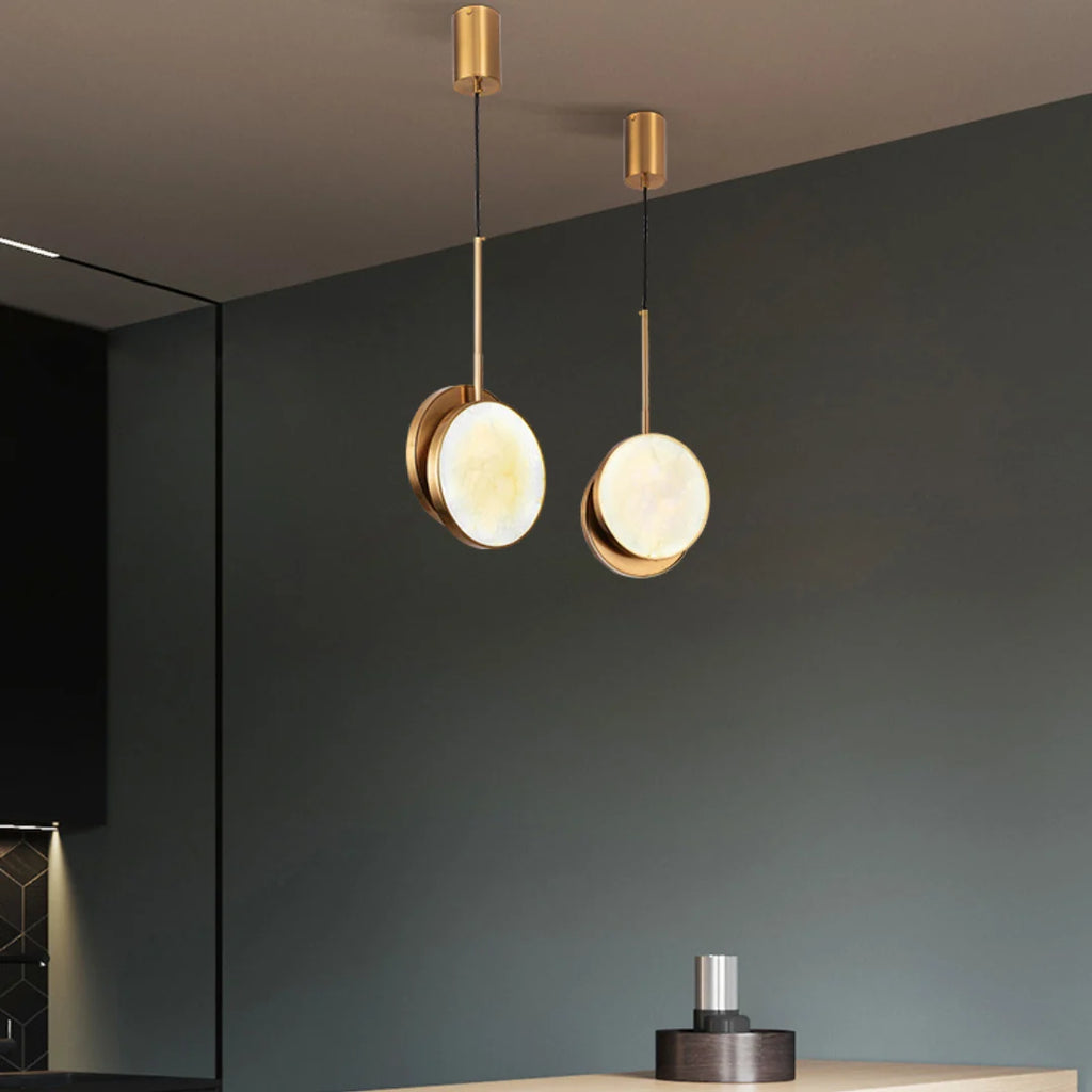 Moonshade Alabaster Pendant Light