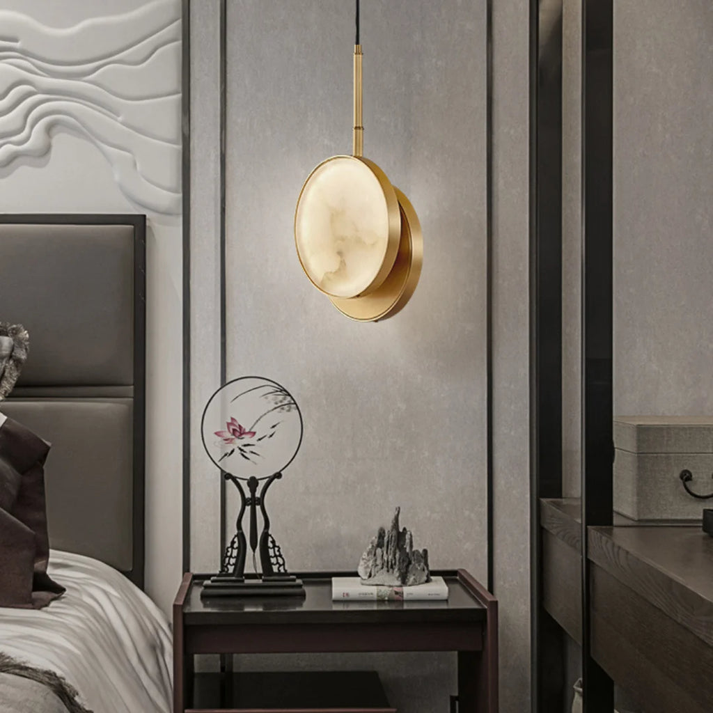 Moonshade Alabaster Pendant Light