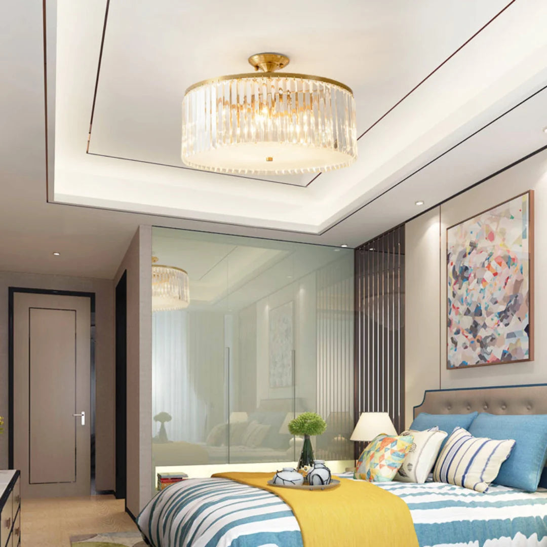 Morup Modern Crystal Ceiling Light