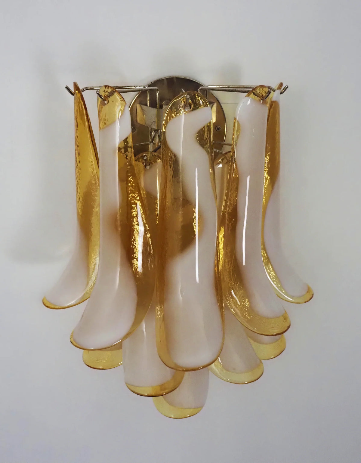 Vintage Murano Caramel Wall Lights