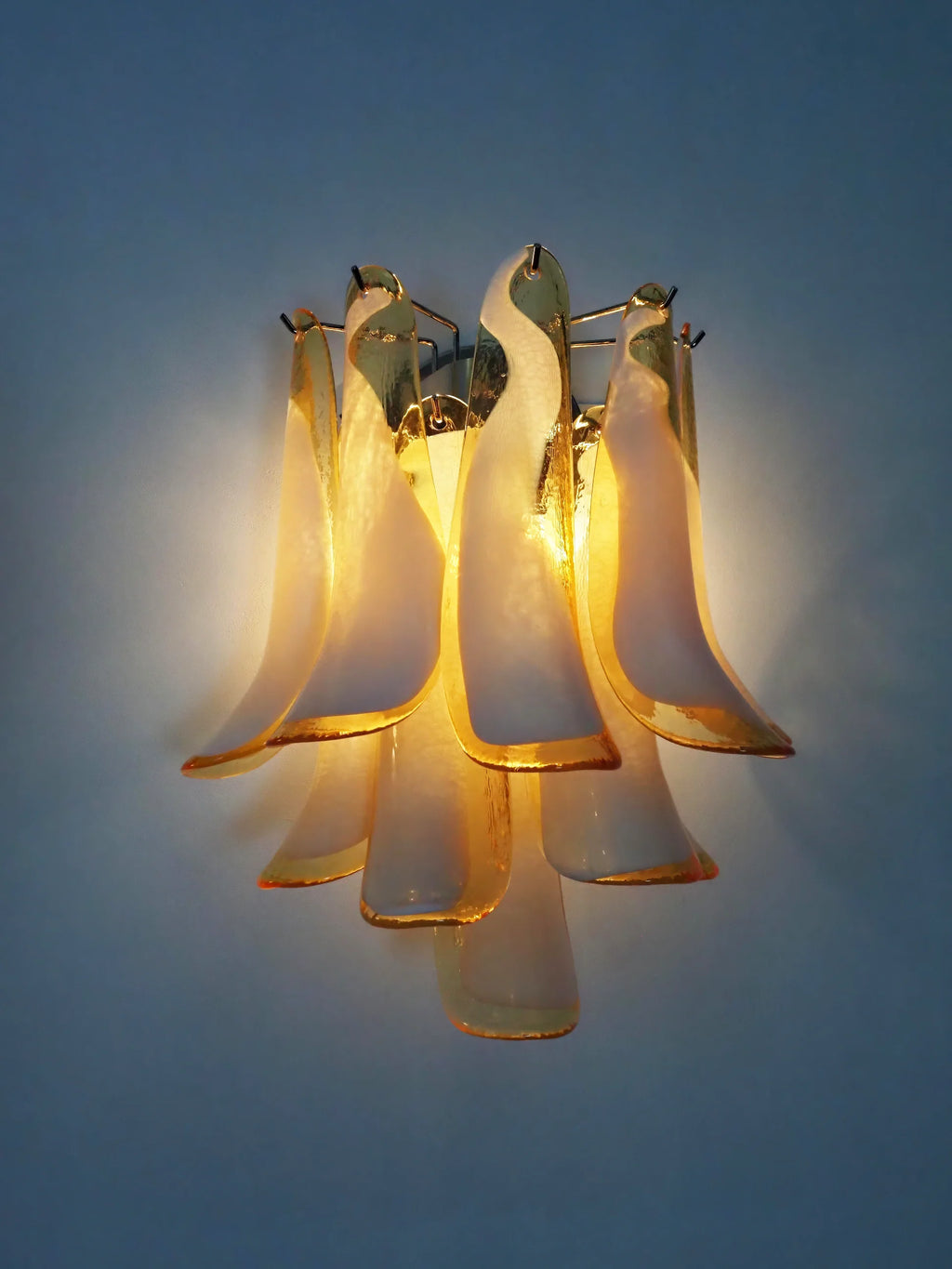 Vintage Murano Caramel Wall Lights
