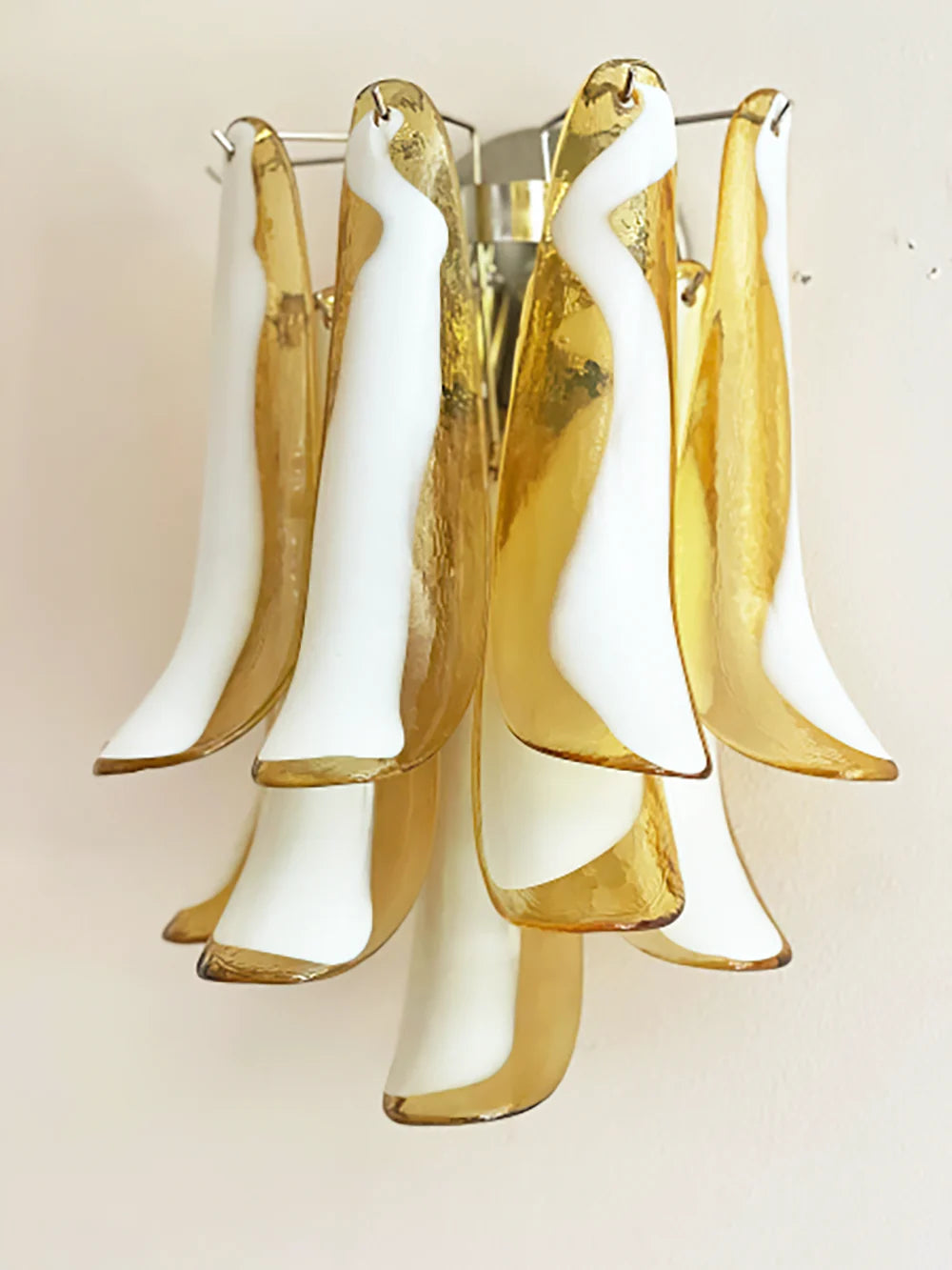 Vintage Murano Caramel Wall Lights