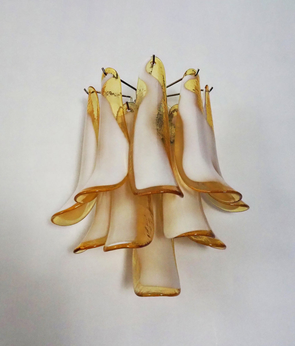 Vintage Murano Caramel Wall Lights