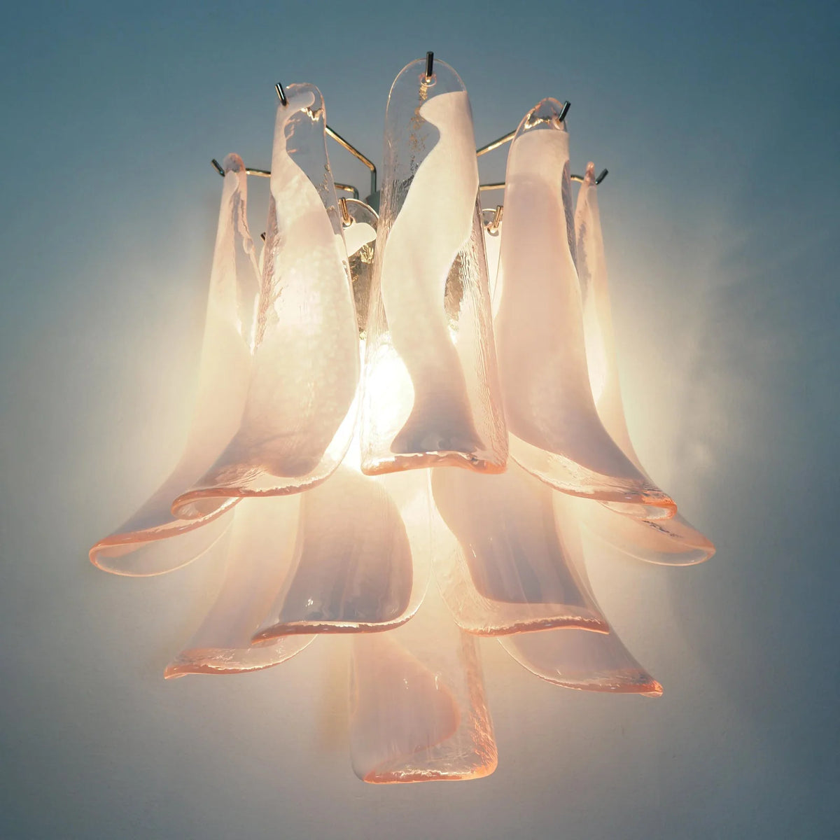 Vintage Murano Pink Wall Lights