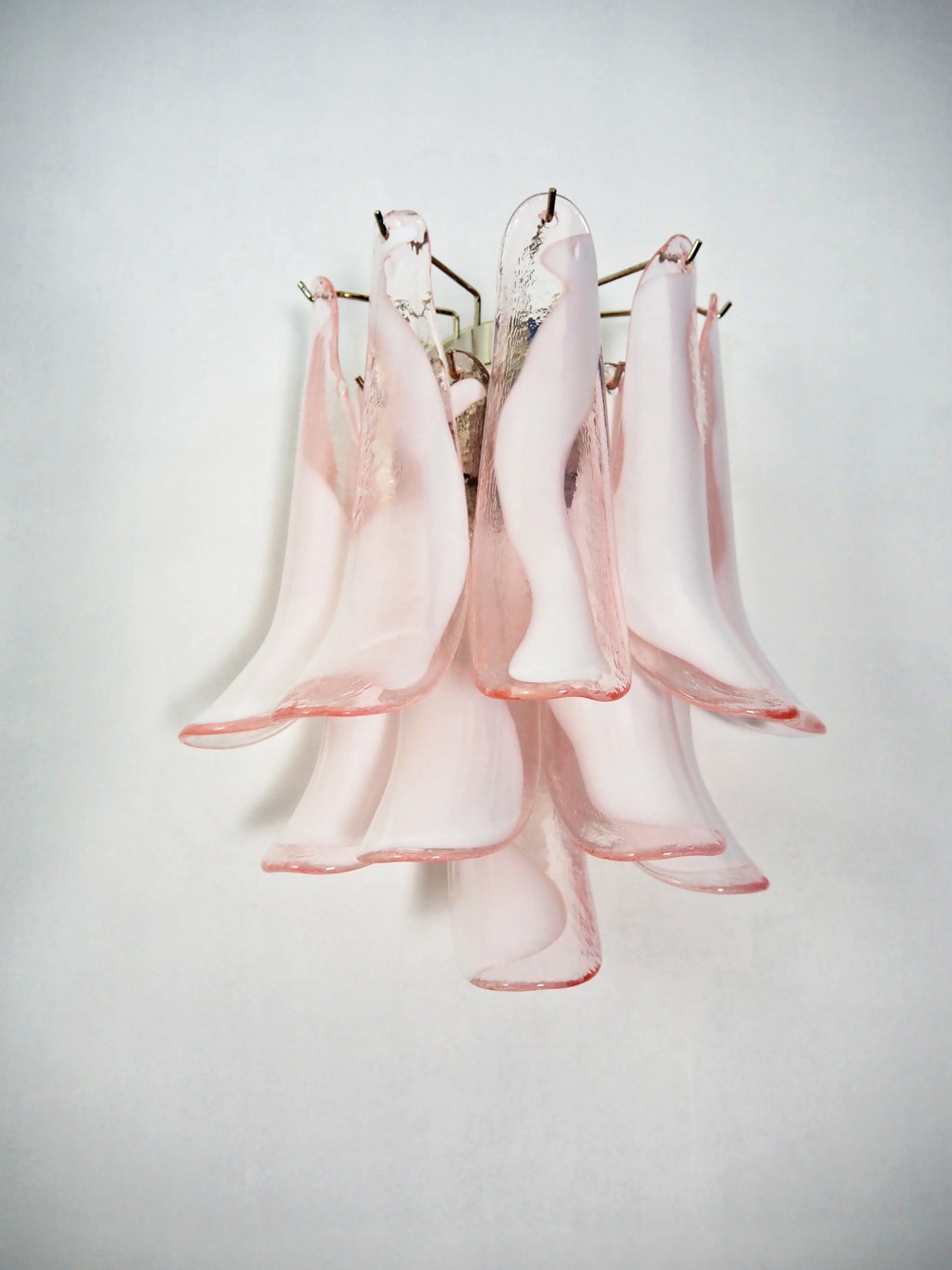 Vintage Murano Pink Wall Lights