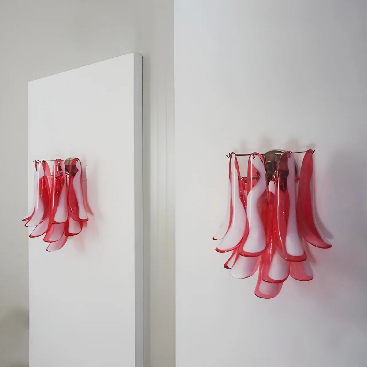 Vintage Murano Red Wall Lights