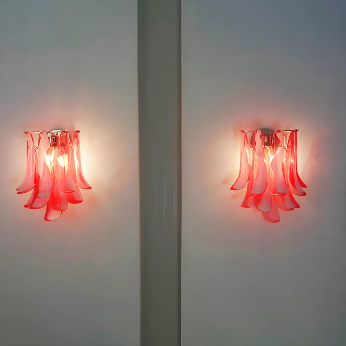 Vintage Murano Red Wall Lights