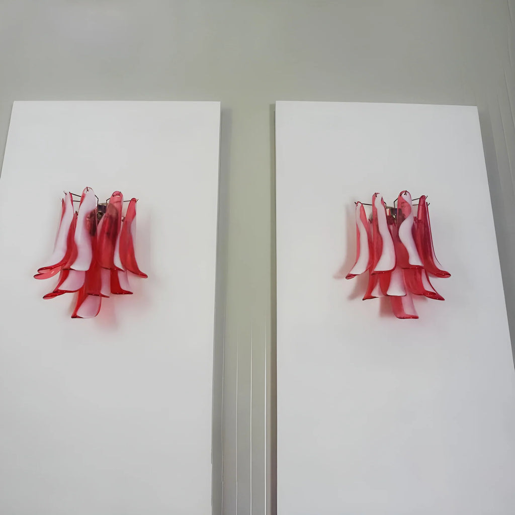 Vintage Murano Red Wall Lights