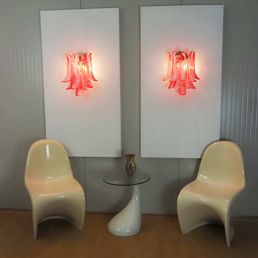 Vintage Murano Red Wall Lights