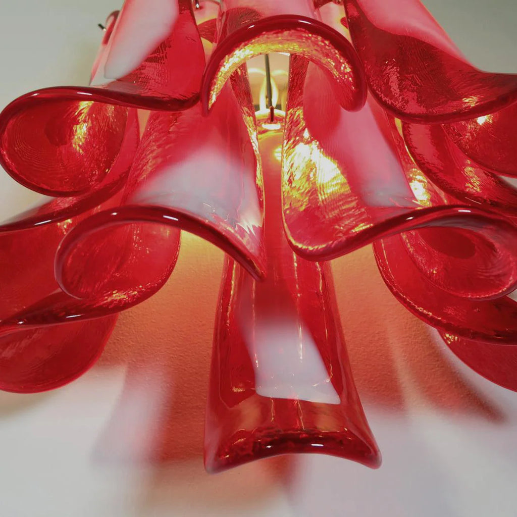Vintage Murano Red Wall Lights