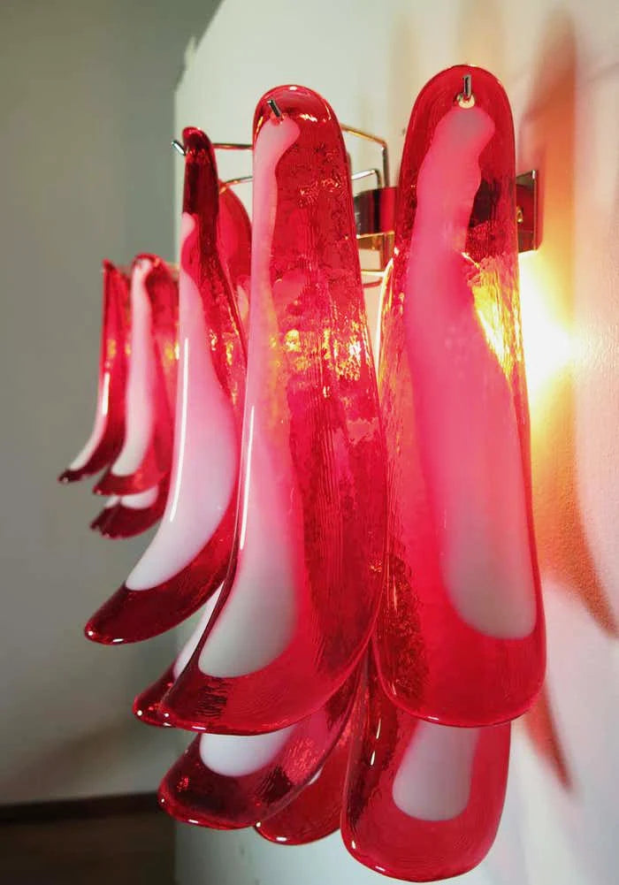Vintage Murano Red Wall Lights