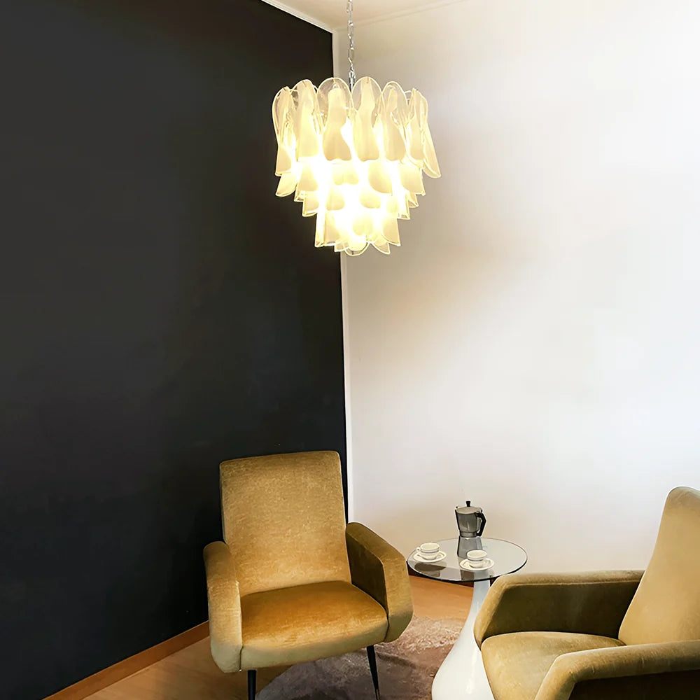Vintage Murano Rondini Glass Chandelier