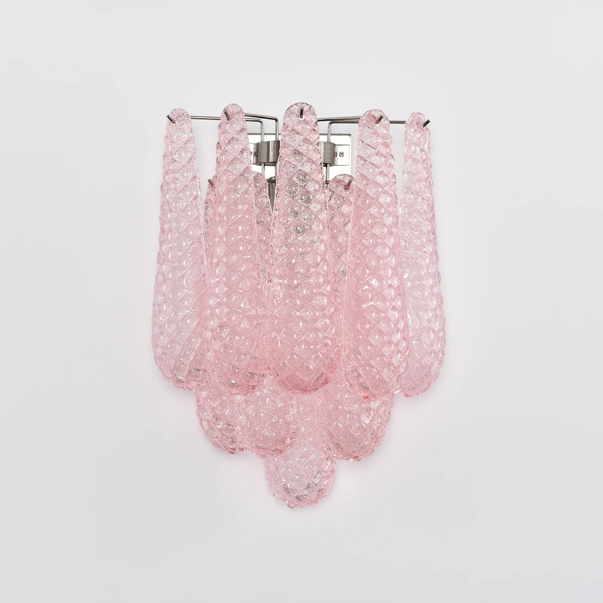Murano Petals Glass Pink Wall Light