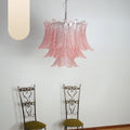 Murano Pink Ferns Glass Chandelier