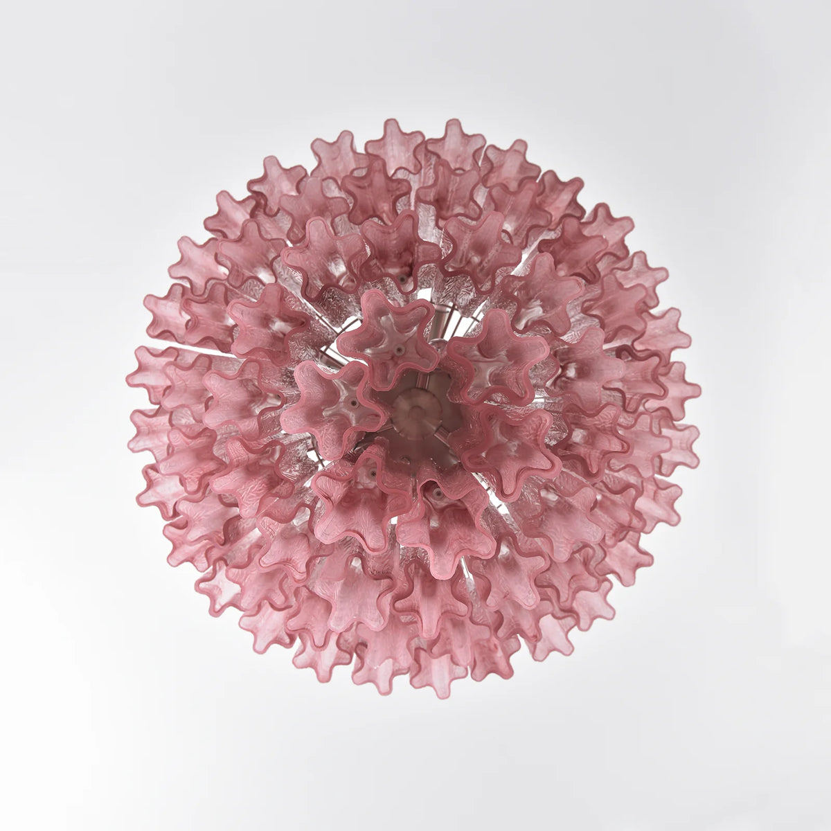 Solene Tiered Red Glass Tube Chandelier