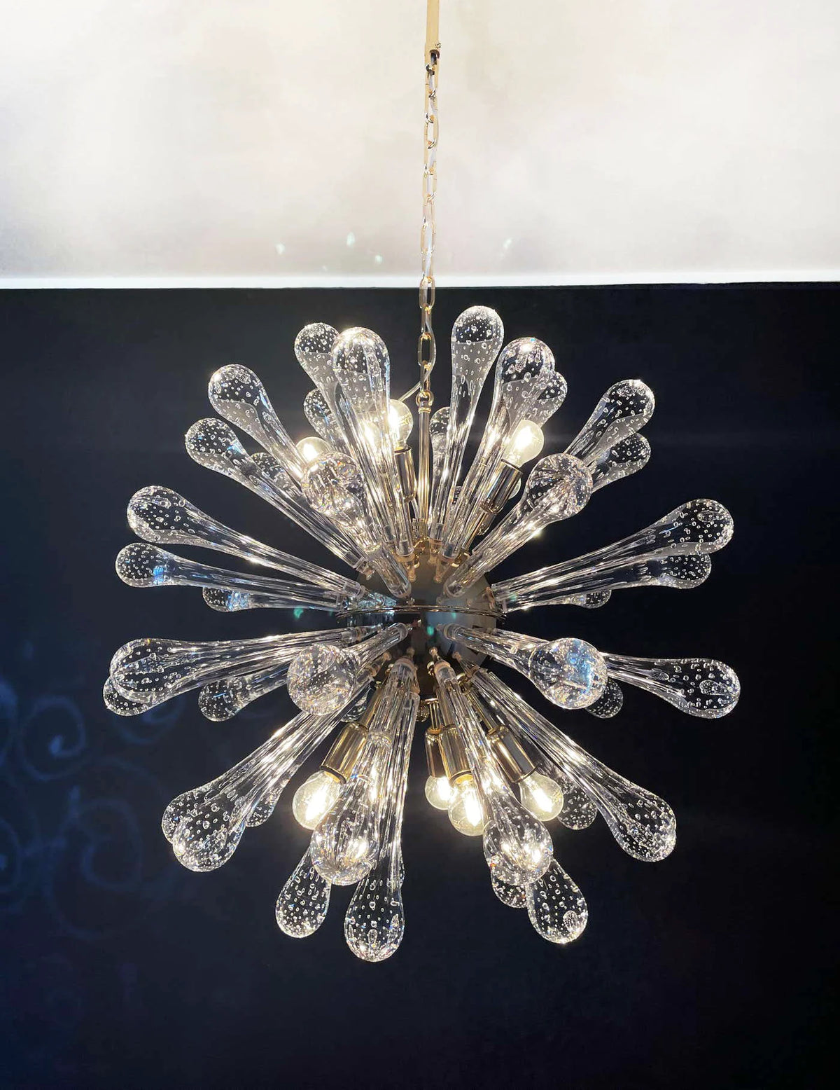 Vintage Murano Sputnik Glass Chandelier