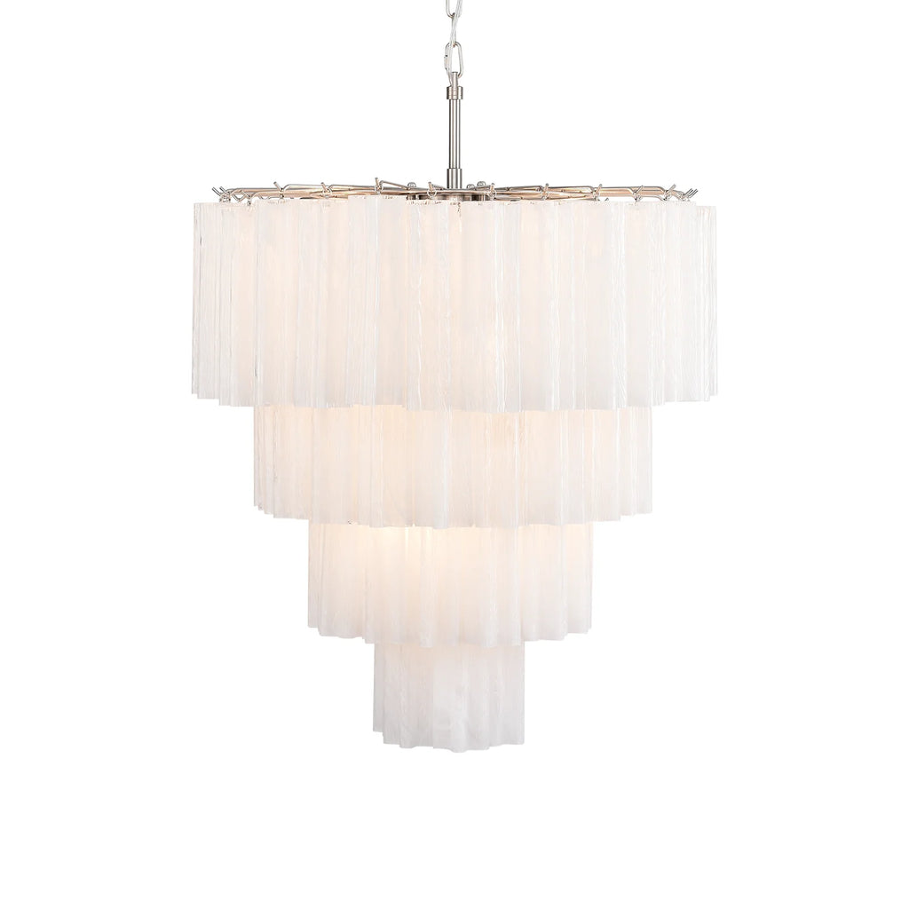 Solene Four-Tier Glass Tube Chandelier