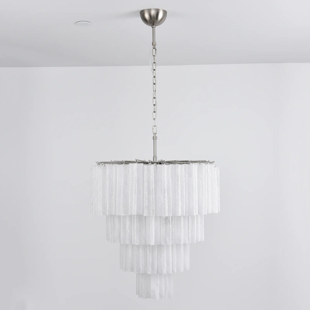 Solene Four-Tier Glass Tube Chandelier