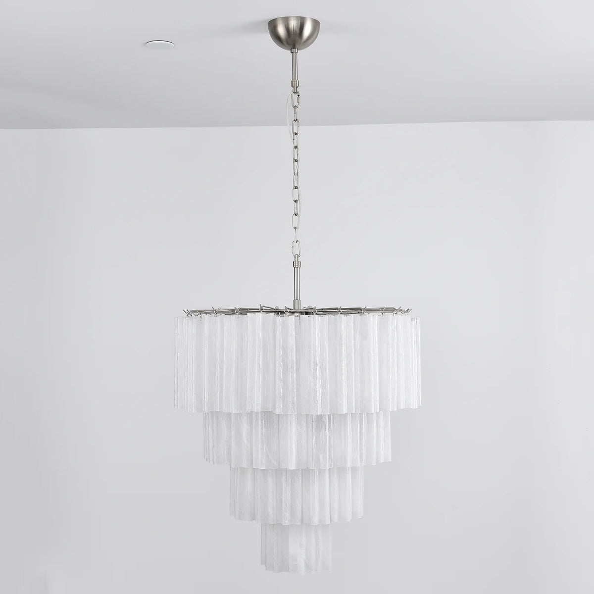 Solene Four-Tier Glass Tube Chandelier