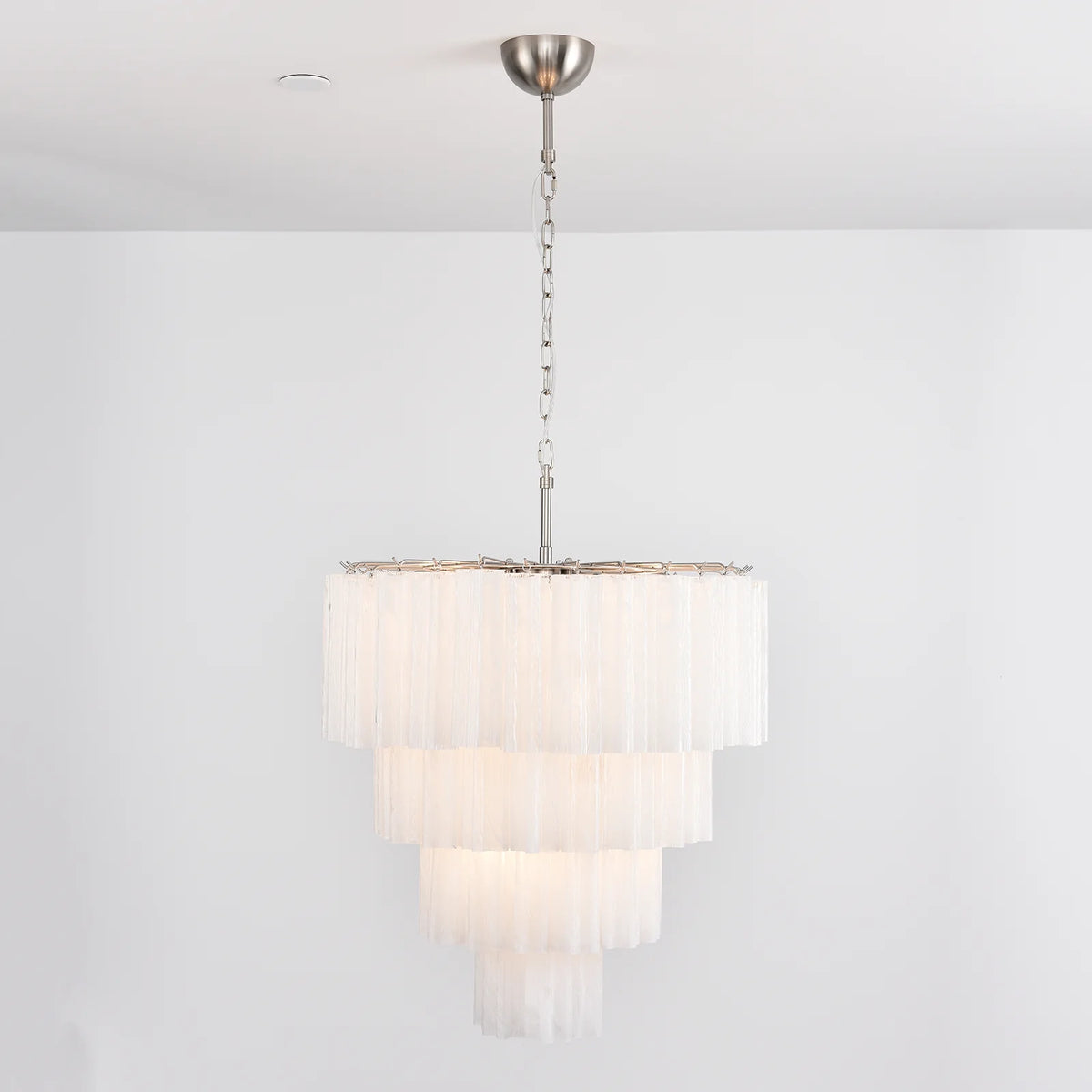 Solene Four-Tier Glass Tube Chandelier