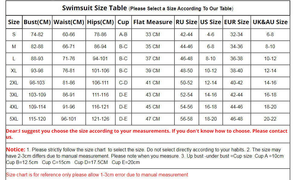 Women's Bikini Swimsuit Beach Separated Swimwear Sexy Three Piece Bikini