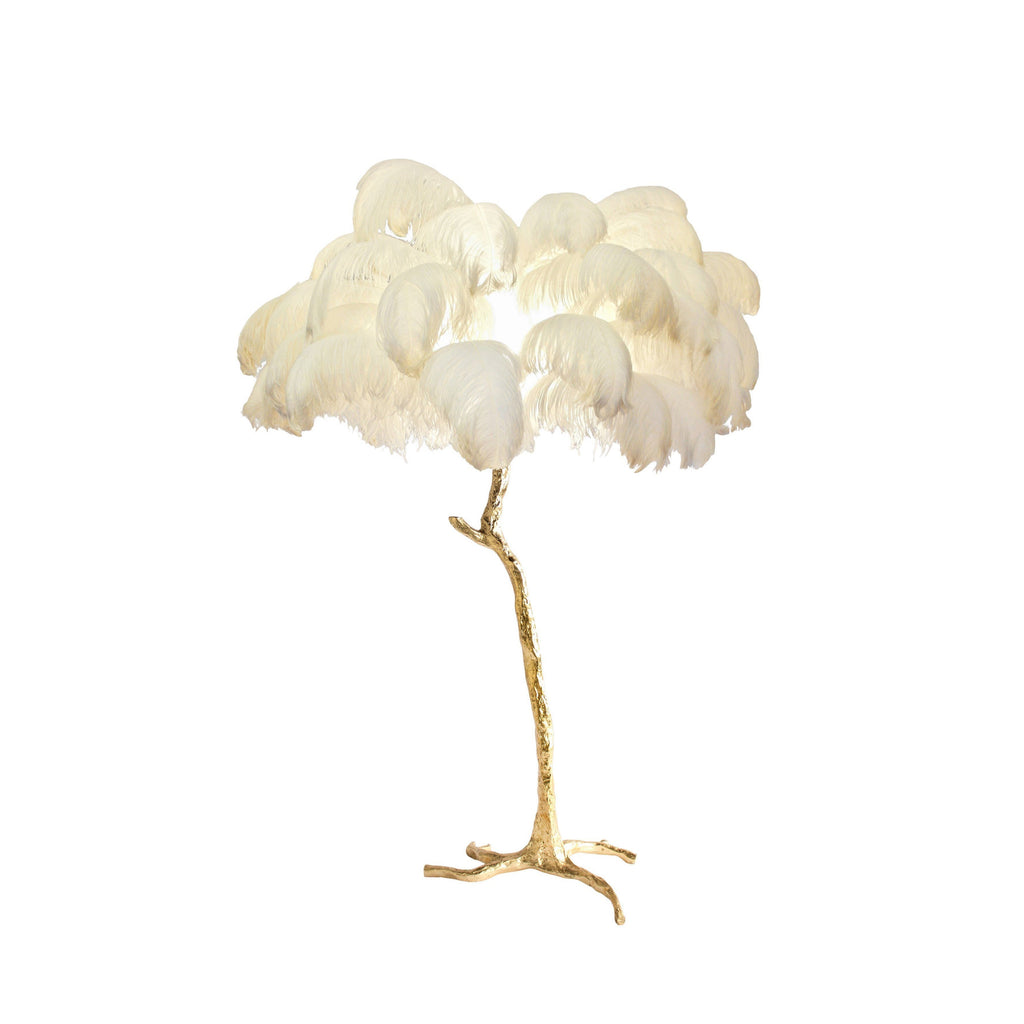 Ostrich Feather Floor Lamp