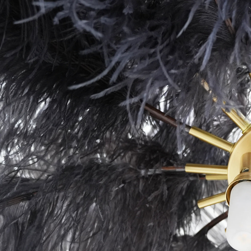 Ostrich Feather Floor Lamp