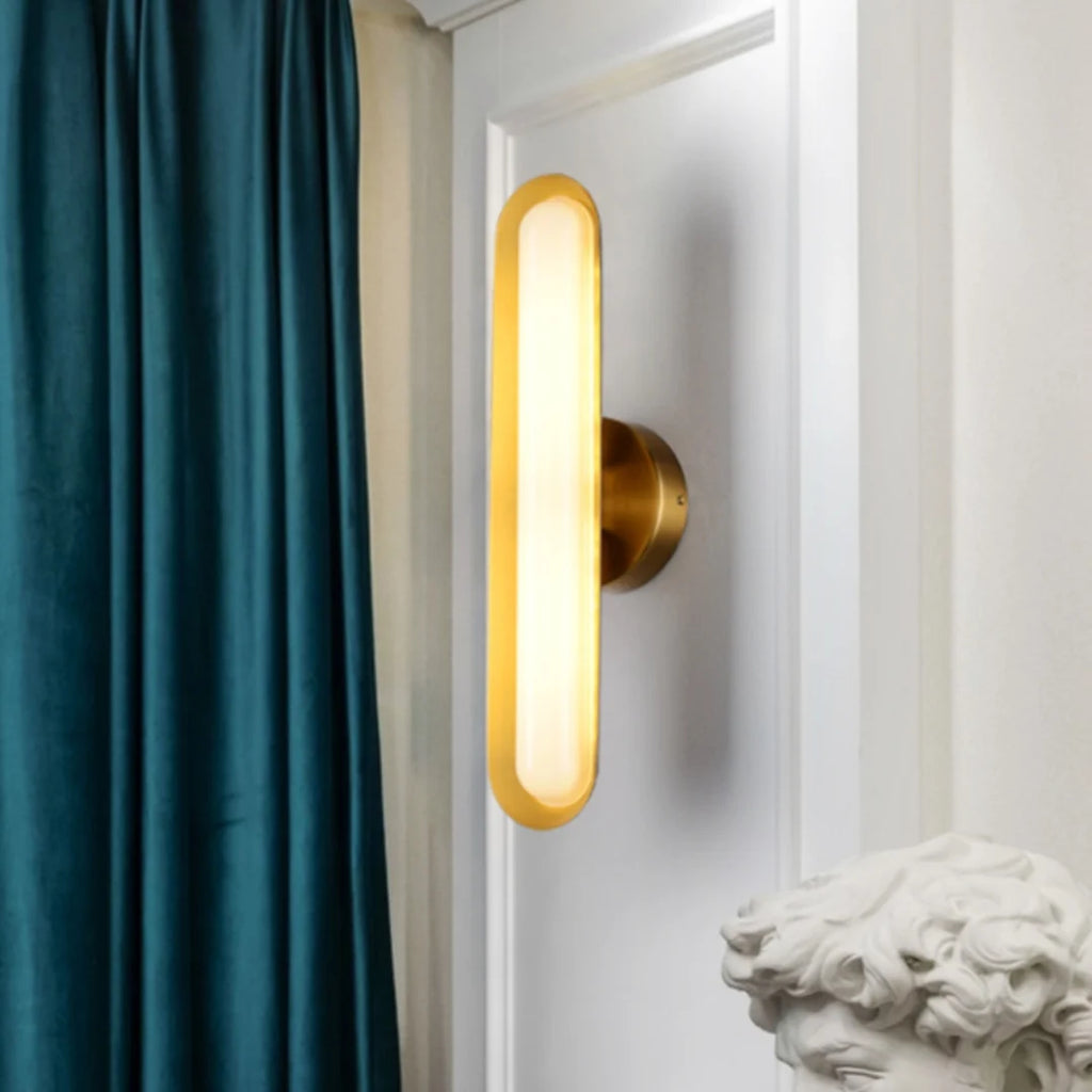 Oval Modern Metal Wall Light