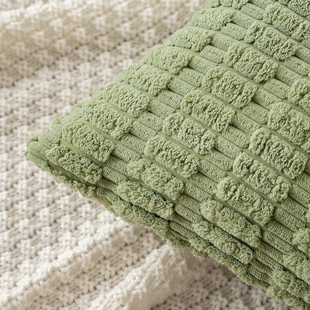 18"x18" tufted dot corduroy throw pillow 16 colors soft 3d dotted texture  450g insert included