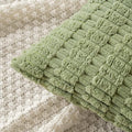 18"x18" tufted dot corduroy throw pillow 16 colors soft 3d dotted texture  450g insert included