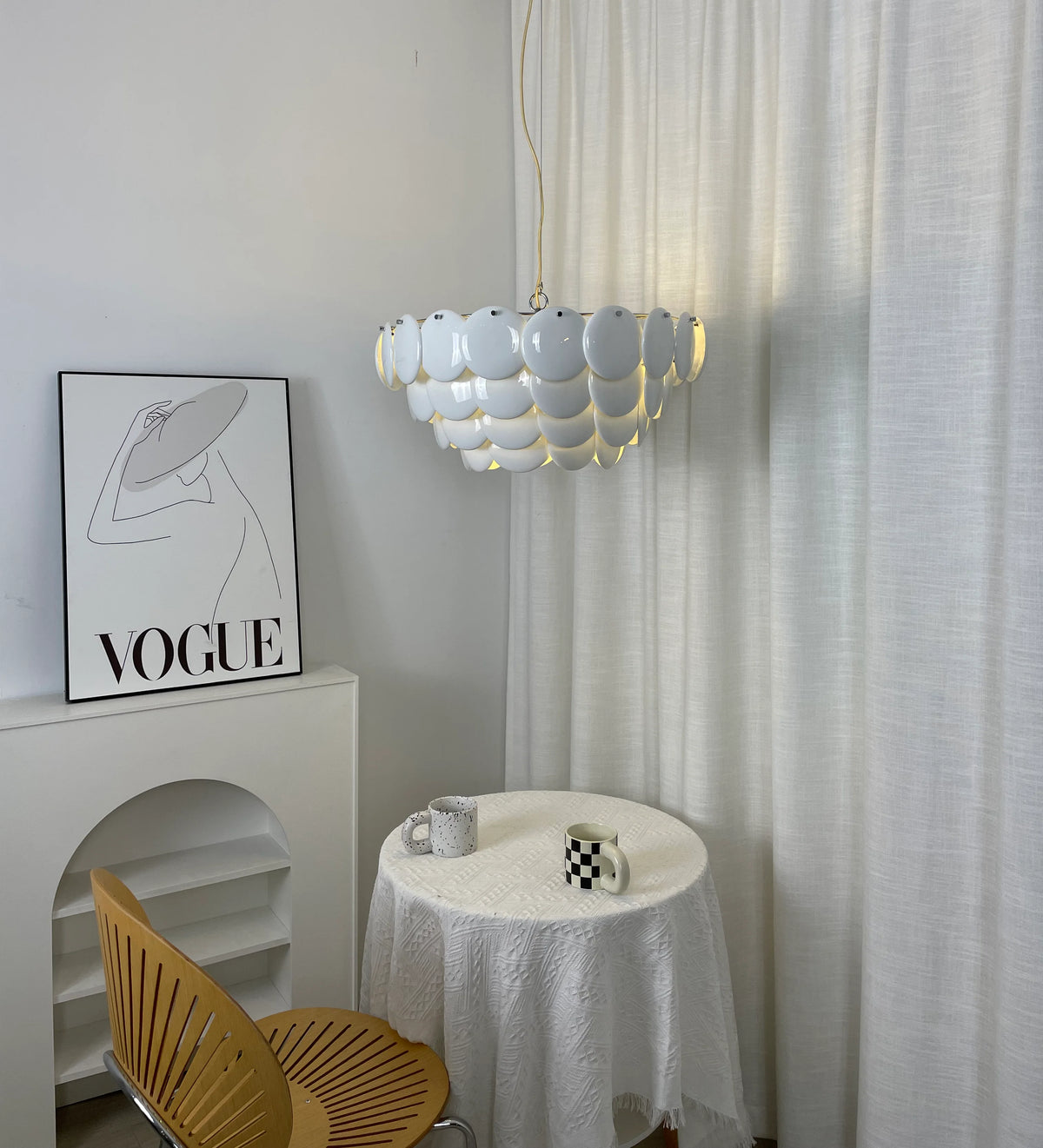 Pembridge White Ceramic Chandelier