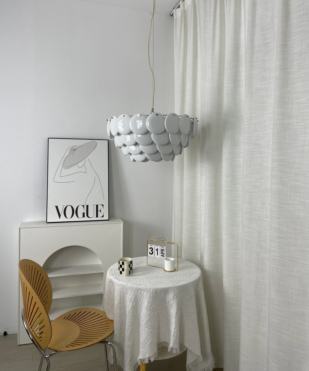 Pembridge White Ceramic Chandelier