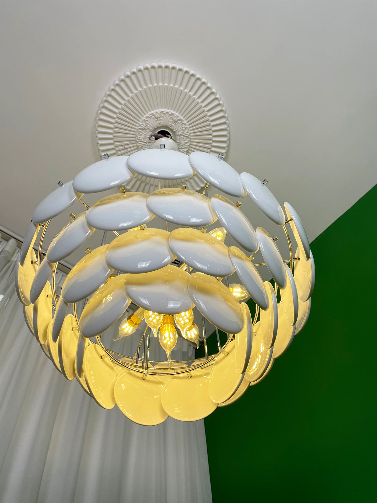 Pembridge White Ceramic Chandelier