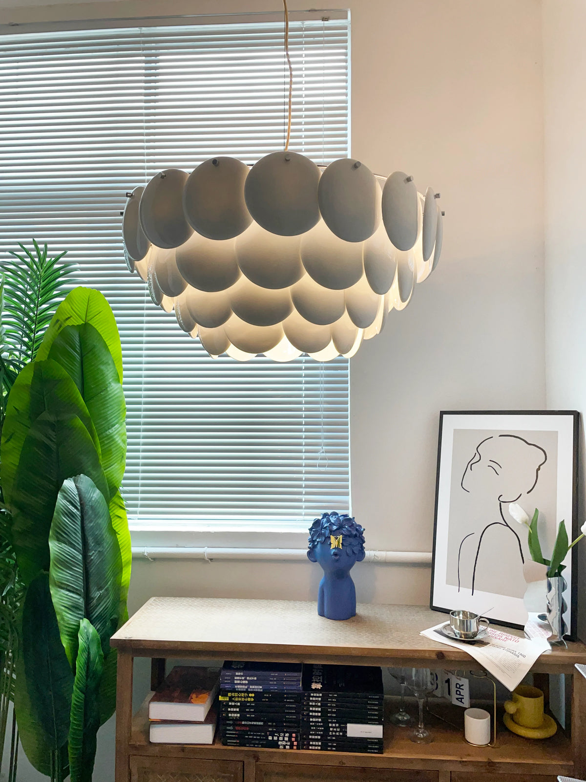 Pembridge White Ceramic Chandelier