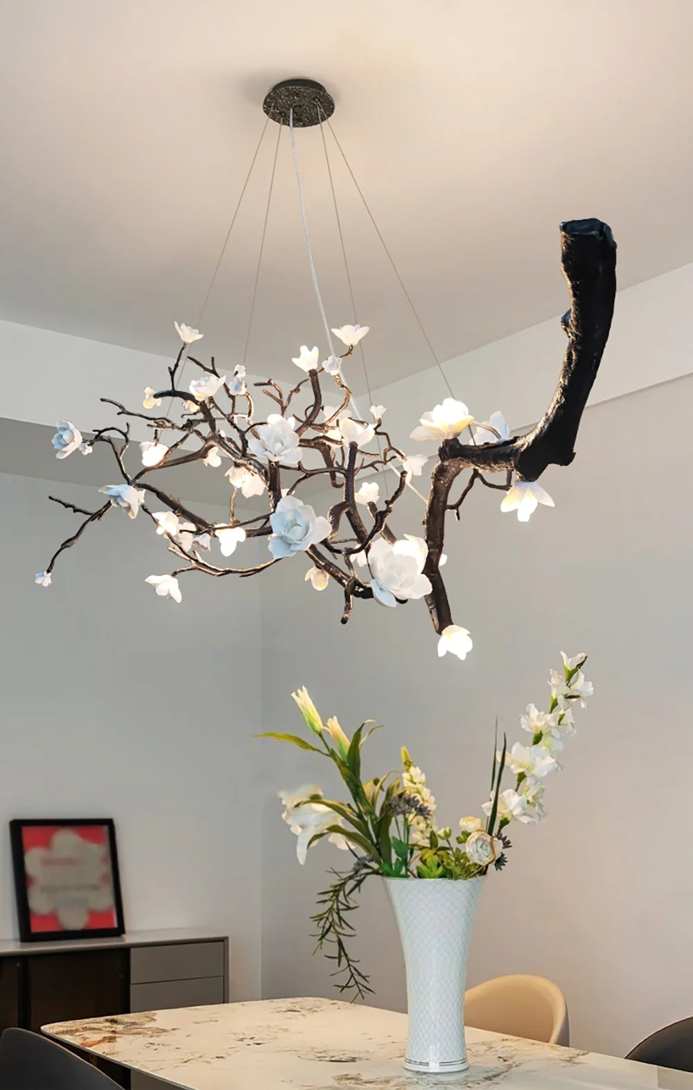 Plum Tree Branch Chandelier