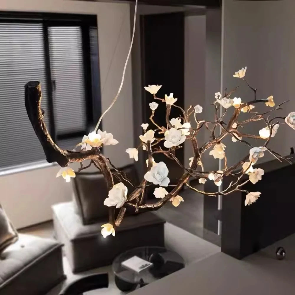 Plum Tree Branch Chandelier