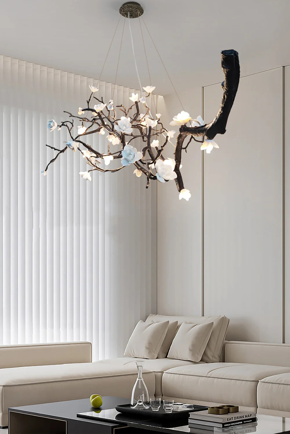 Plum Tree Branch Chandelier