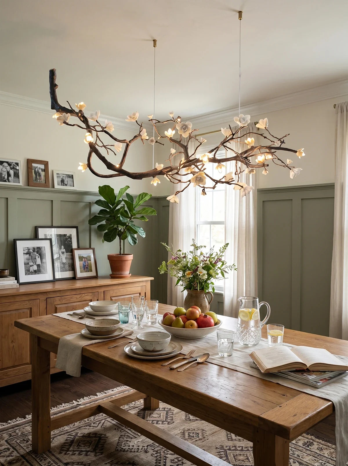 Plum Tree Branch Chandelier