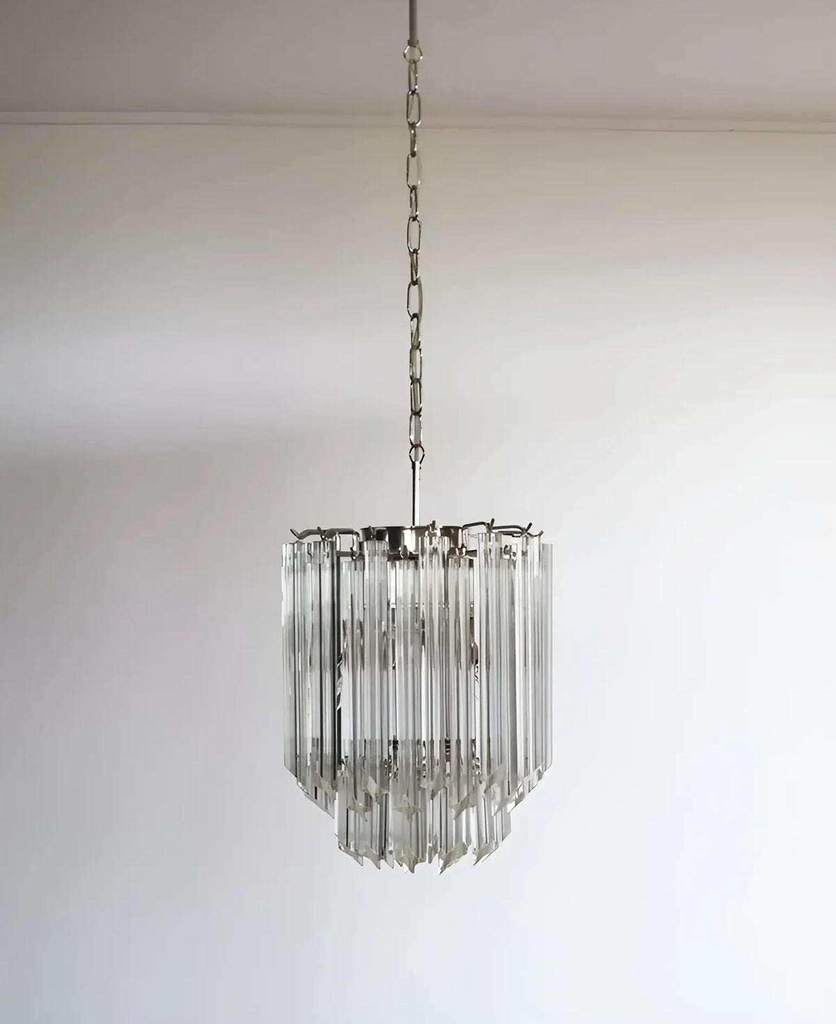 Quadriedri Murano Prisms Transparant Chandelier