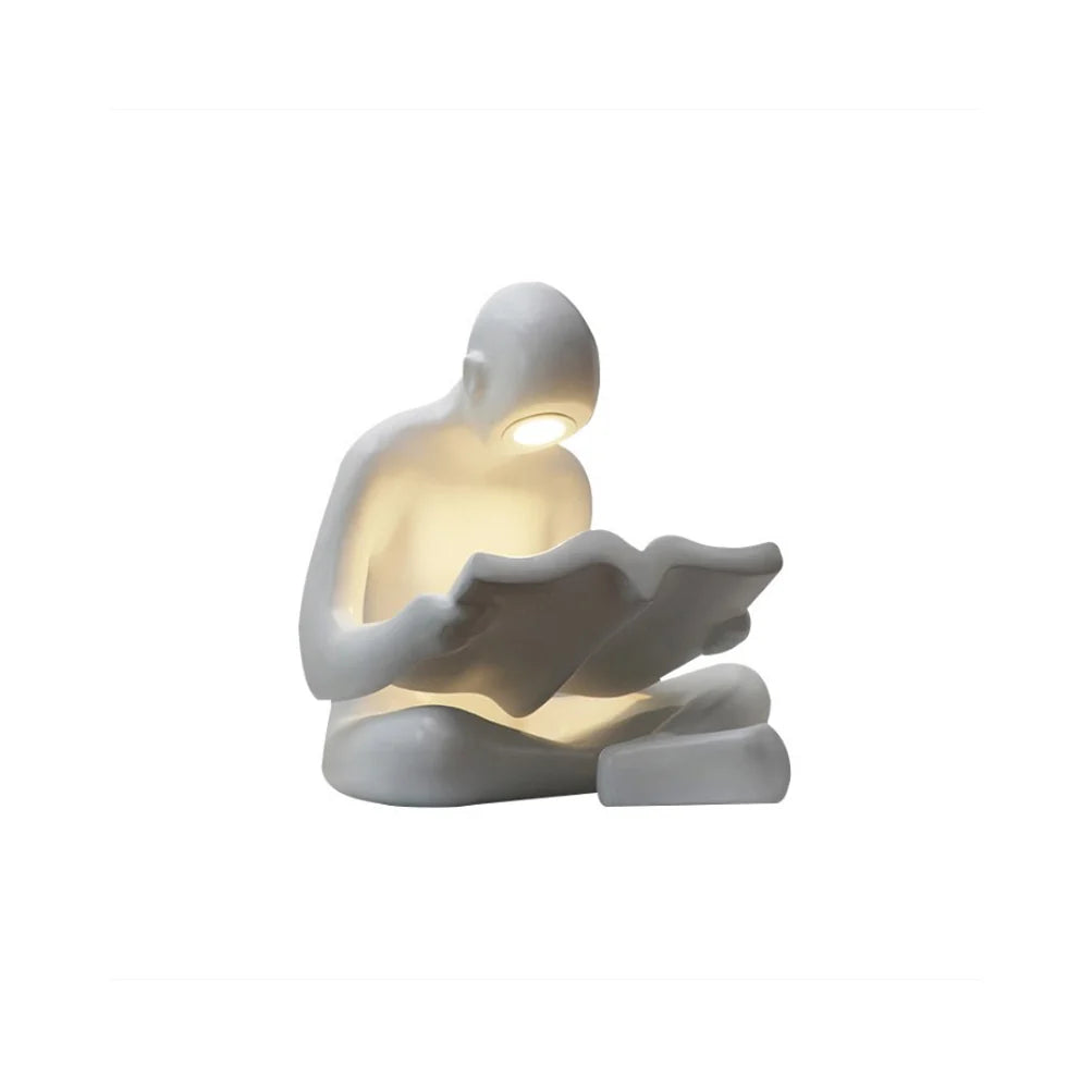 Reading Human Sculpture Floor Lamp