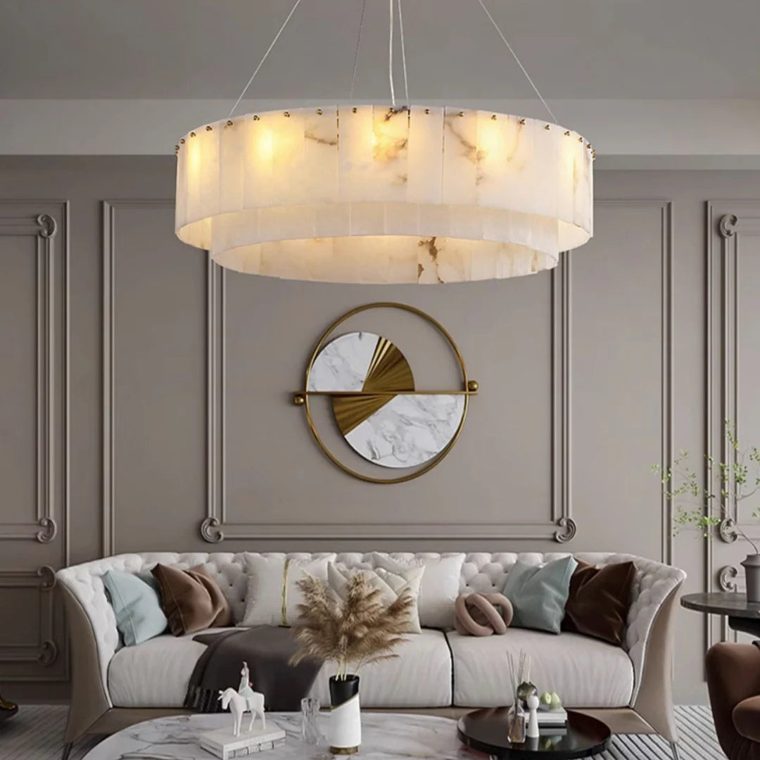 Rock Alabaster Chandelier