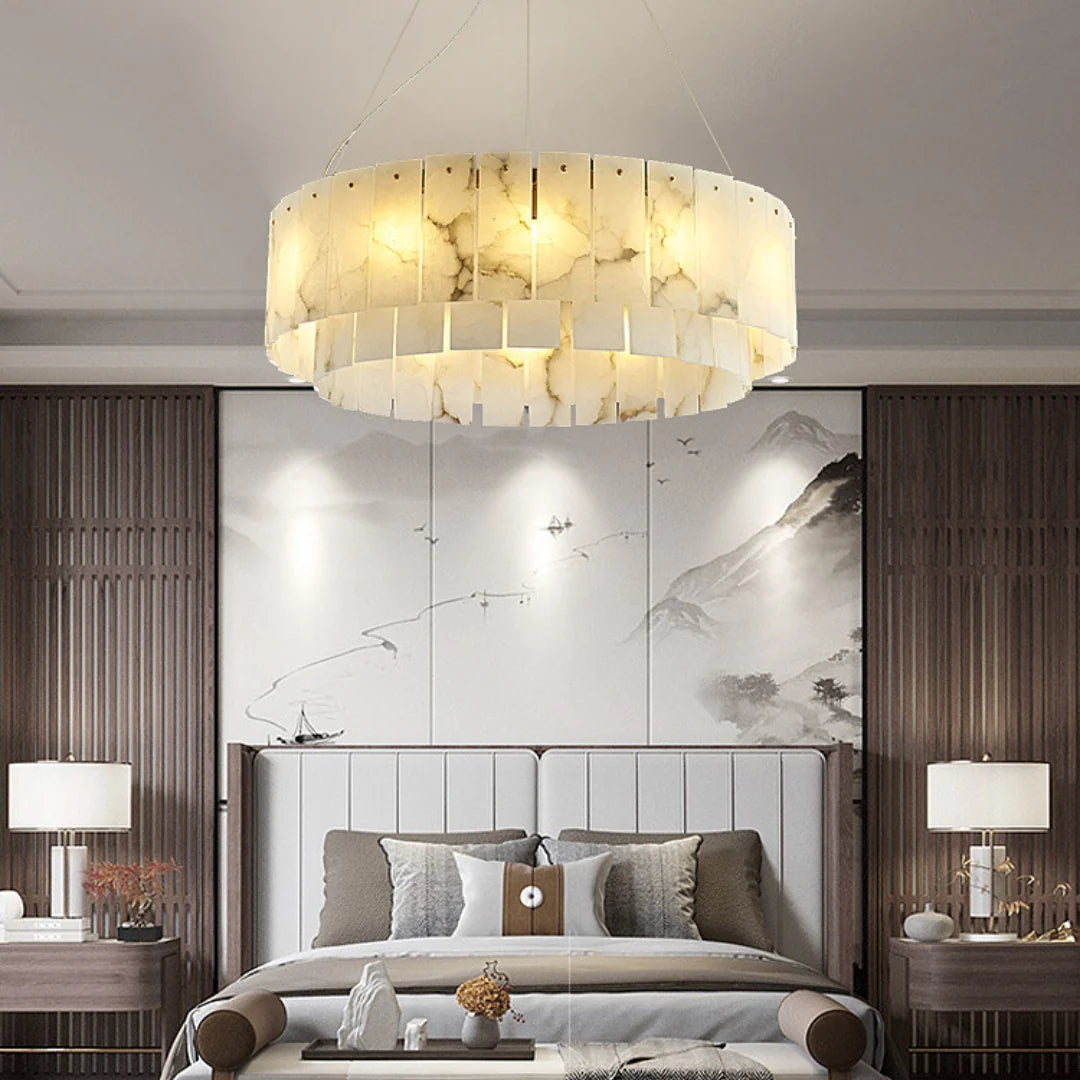 Rock Alabaster Chandelier