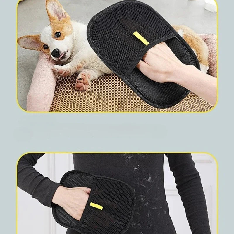 Pet Hair Remover Portable Washable Clothes Hair Dehairing Gloves Pet Cleaning Products Pet Accessories