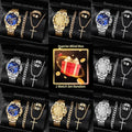 Surprise Mystery Watch Set Blind Box-4PCS/Set Fashion Men Business Watch Quartz Wristwatch Jewelry Set Reloj Hombre（Without Box）