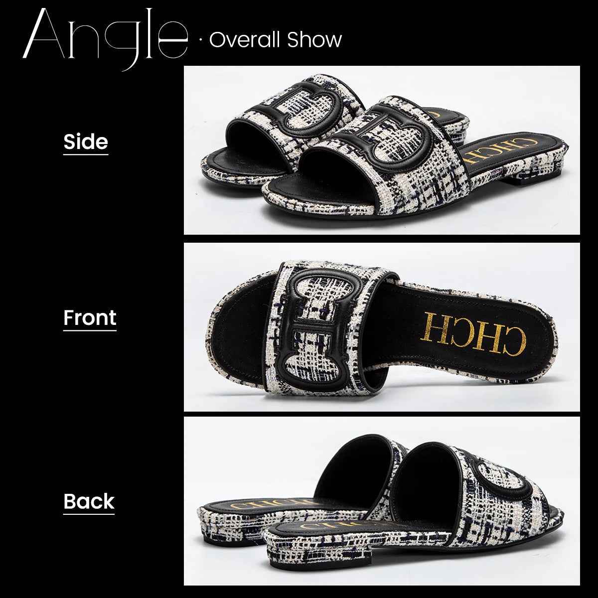 Women's Slippers yellow New Fabric Fashion Flat Sandals