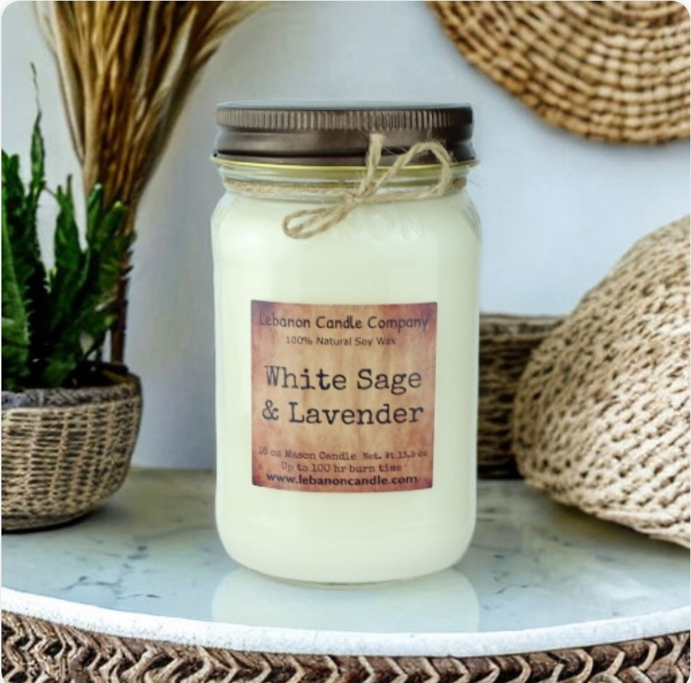 White Sage & Lavender Candle