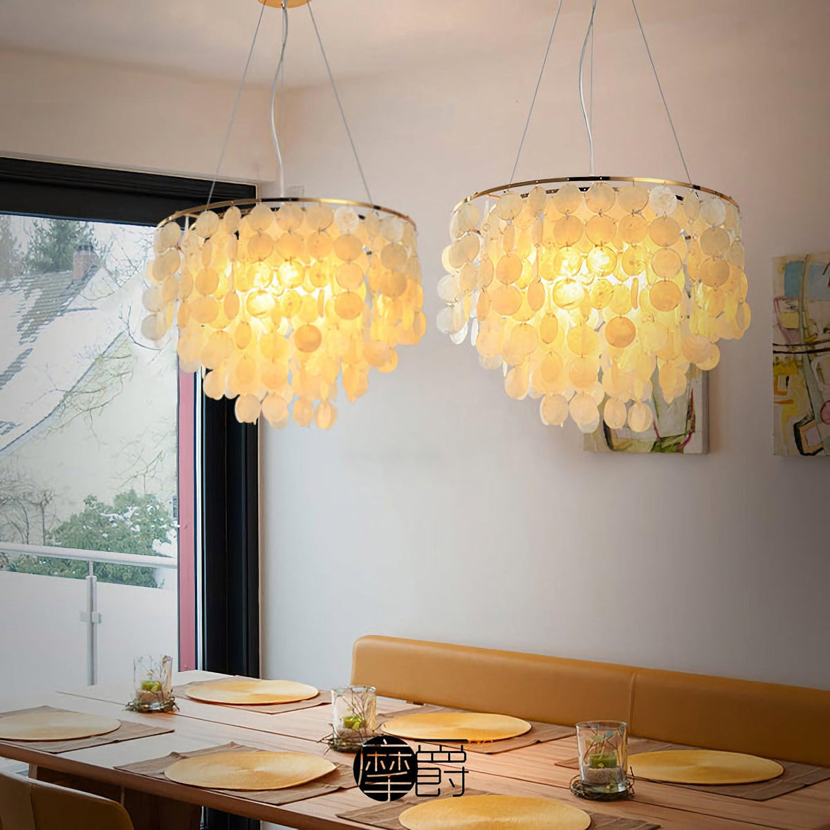 Shell Wind Chime Chandelier