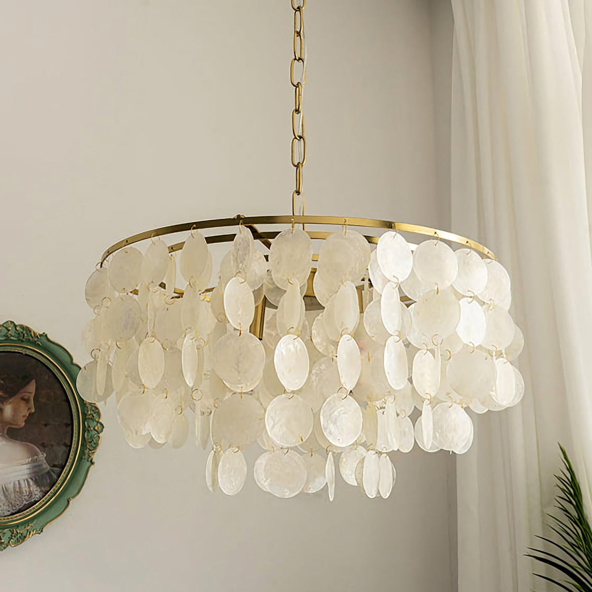 Shell Wind Chime Chandelier